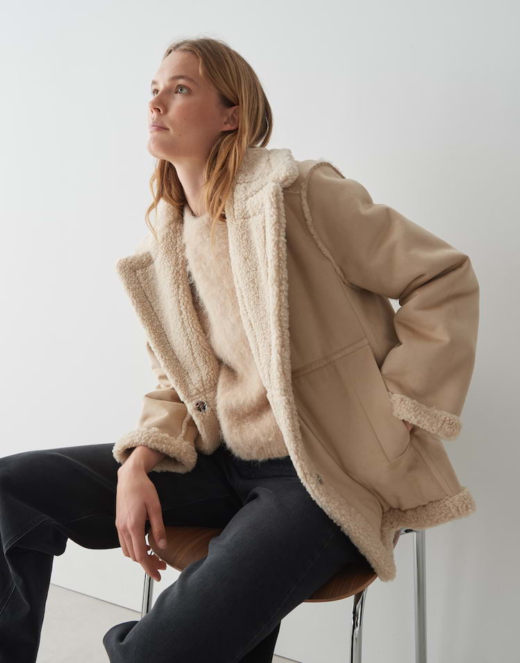 beigeOpus Wendejacke_